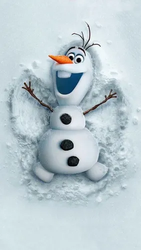 Олаф Обои на телефон снеговик с усами