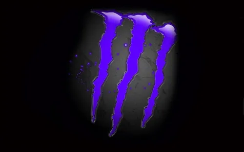 Monster Energy Обои на телефон сине-фиолетовый мозг