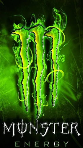 Monster Energy Обои на телефон крупный план зеленого растения