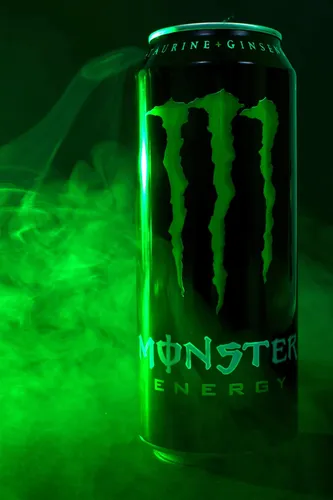 Monster Energy Обои на телефон зеленая банка соды