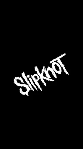 Slipknot Обои на телефон белый череп на черном фоне