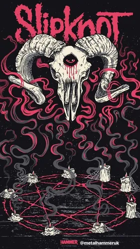 Slipknot Обои на телефон плакат со скелетом