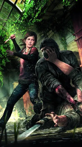 The Last Of Us Обои на телефон человек, позирующий рядом со статуей