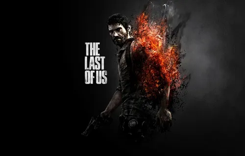 The Last Of Us Обои на телефон человек с пистолетом и пламенем