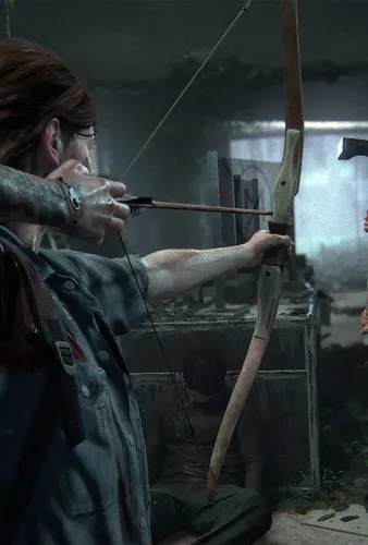 The Last Of Us Обои на телефон человек, держащий трубку