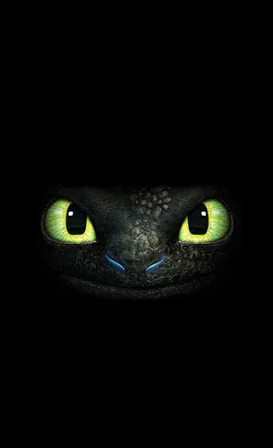 Беззубик Обои на телефон кошка со светящимися глазами