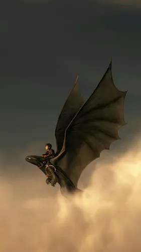 Беззубик Обои на телефон человек верхом на драконе
