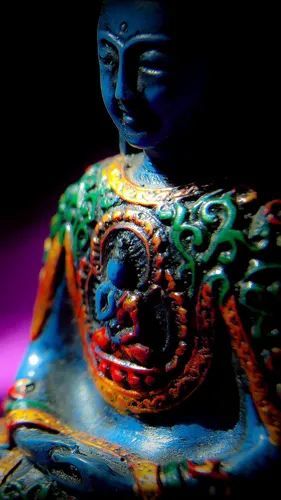 Будда Гаутама, Будда Обои на телефон красочная скульптура дракона
