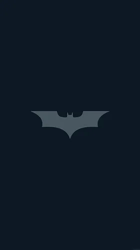 Бэтмен Обои на телефон белый логотип на черном фоне