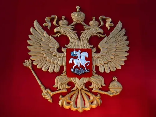 Герб России Обои на телефон корона с крыльями