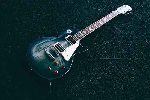 Гитара Обои на телефон гитара на синем фоне