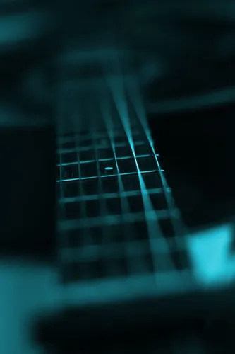Гитара Обои на телефон черно-белая полосатая гитара