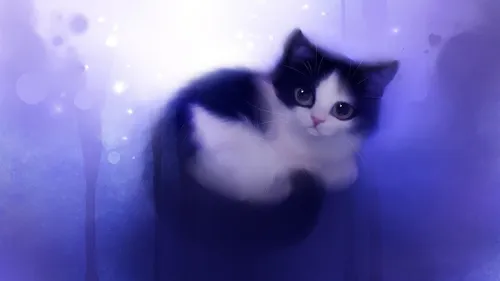 Котята Анимация Обои на телефон кошка с лапами на окне