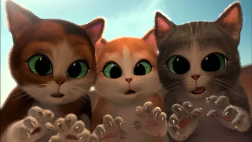 Котята Анимация Обои на телефон группа кошек