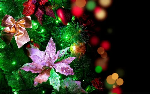 Красивые Новогодние Обои на телефон крупный план рождественской елки
