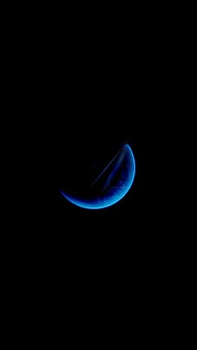 Крутые Черные Обои на телефон голубая медуза в темноте