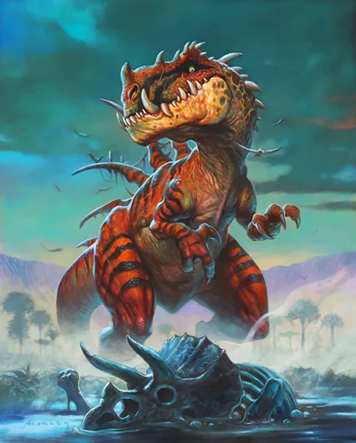 Динозавры Обои на телефон дракон со шлемом и мечом