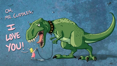 Динозавры Обои на телефон зеленый динозавр с цветком