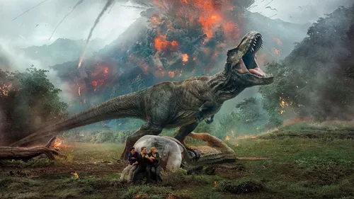 Динозавры Обои на телефон группа людей, сидящих рядом с динозавром с исходящим из него пламенем