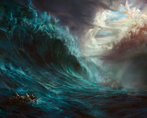 Картины Обои на телефон волна в океане