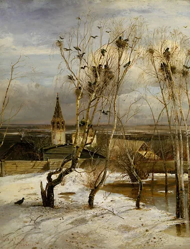 Картины Обои на телефон группа деревьев со снегом на них и здание на заднем плане