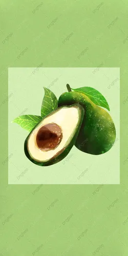 Авокадо Обои на телефон пара зеленых и белых фруктов