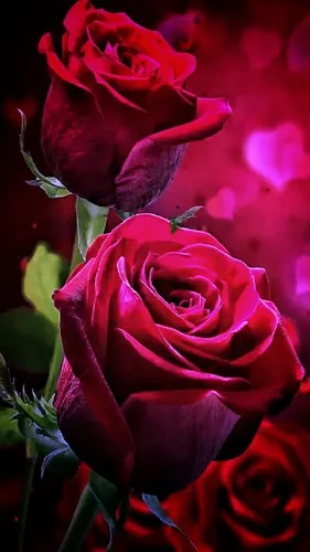 Розы Красные Обои на телефон фон