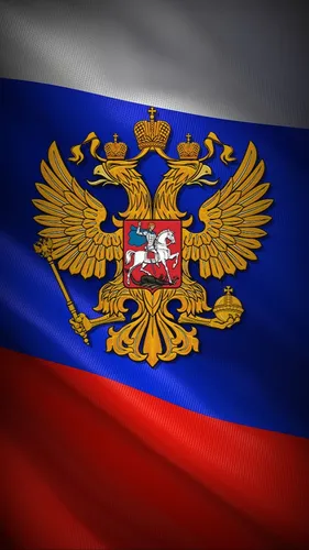 Россия Обои на телефон флаг со львом и короной