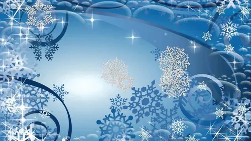 Снежинки Обои на телефон сине-белый фон с белыми цветами и звездой