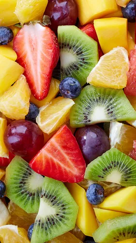Ягоды Обои на телефон куча разноцветных фруктов