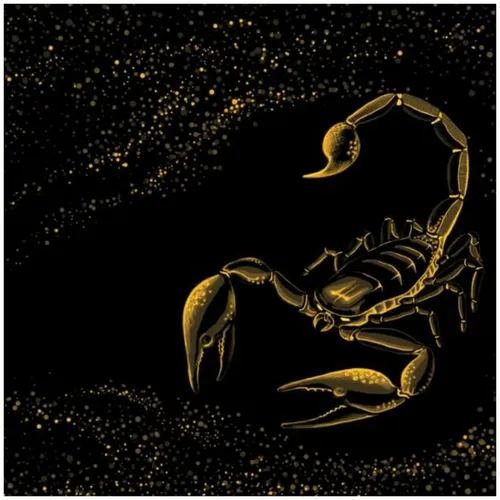 Скорпион Обои на телефон золотой и черный символ