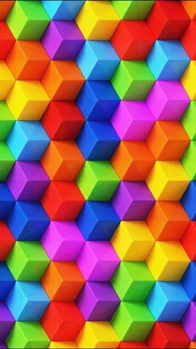 Цветные Обои на телефон группа разноцветных квадратов