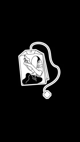 Черные С Рисунком Обои на телефон логотип