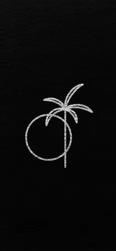 Черные С Рисунком Обои на телефон белый символ на черном фоне