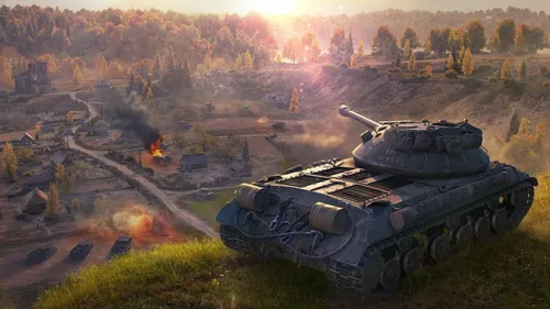 World Of Tanks Обои на телефон пара танков на поле
