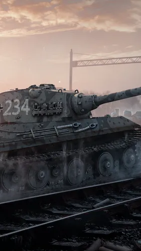 World Of Tanks Обои на телефон танк на железнодорожном пути