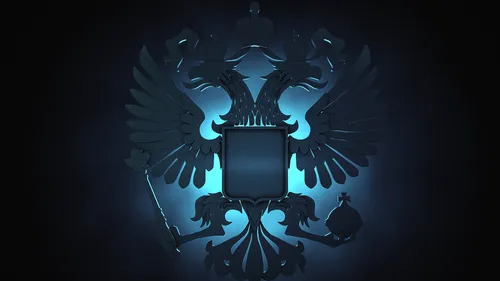 Герб Рф Обои на телефон сине-черный логотип