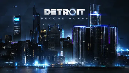 Detroit Become Human Обои на телефон городской пейзаж ночью