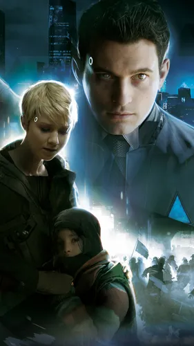 Валори Карри, Брайан Дехарт, Detroit Become Human Обои на телефон мужчина и женщина