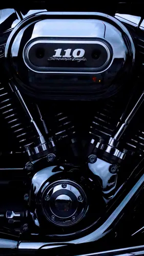 Harley Davidson Обои на телефон крупный план двигателя автомобиля