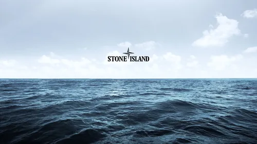 Stone Island Обои на телефон самолет, пролетающий над океаном