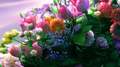 Букеты Цветов Обои на телефон группа разноцветных цветов