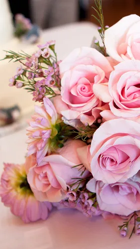 Букеты Цветов Обои на телефон группа розовых роз