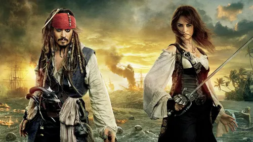 Джонни Депп, Пираты Карибского Моря Обои на телефон мужчина и женщина в одежде