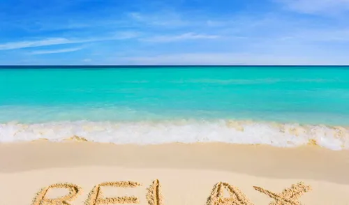Релакс Обои на телефон пляж с голубой водой