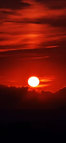 Солнце Обои на телефон закат с облаками