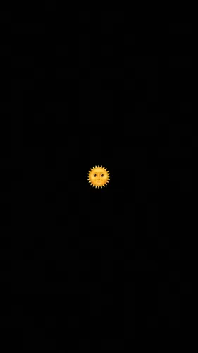 Солнце Обои на телефон желтый круг с черным фоном
