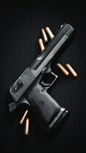 Оружие Обои на телефон пистолет с пулями