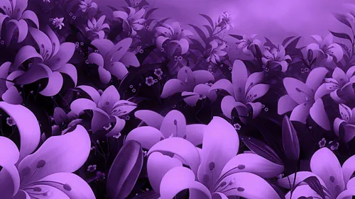 Фиолетовые Цветы Обои на телефон HD