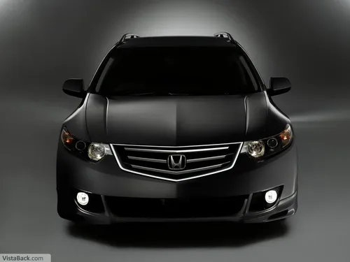 Хонда Аккорд Обои на телефон черный автомобиль на белом фоне
